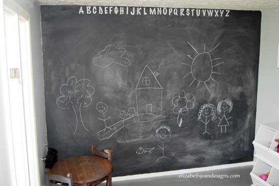 Chalkboard Paint Accent Wall
