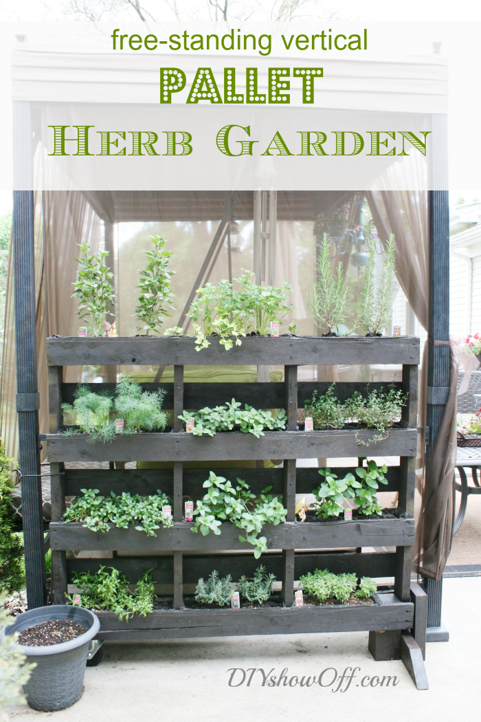 free-standing-vertical-pallet-herb-garden