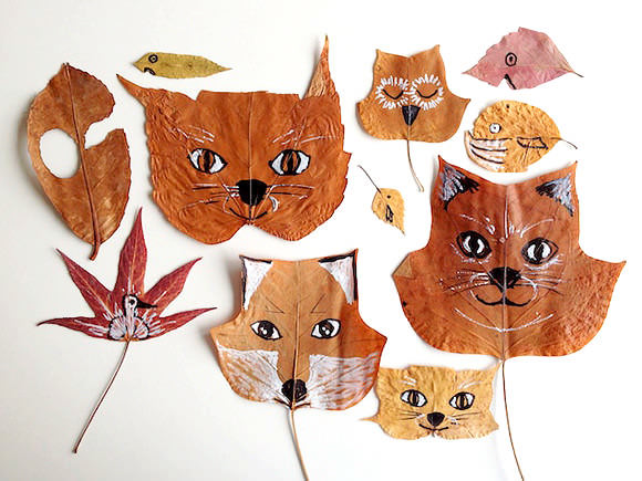 Painted Animal Leaves